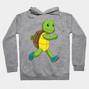 Turtle as Runner at Running Hoodie